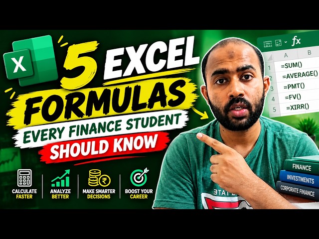 5 Powerful Excel Formulas Every Finance Professional Should Know