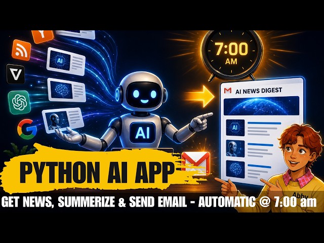 Build an AI News Agent in Python (Reads, Summarizes & Emails Daily at 7:00) | @codewithabby | 2026