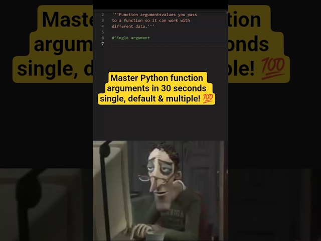 Function Arguments Explained Fast💻#python #shorts #programming #coding #viral  #pythonprogramming