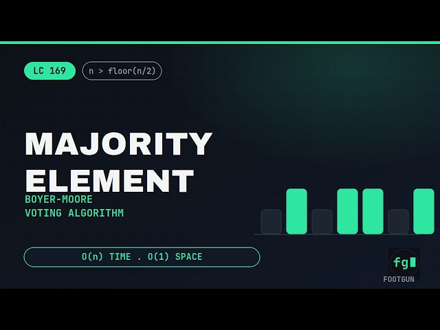Majority Element - Boyer-Moore Voting Algorithm | LC 169