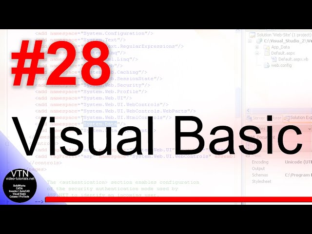 28  VISUAL BASIC   Tutorial ( While Loop )