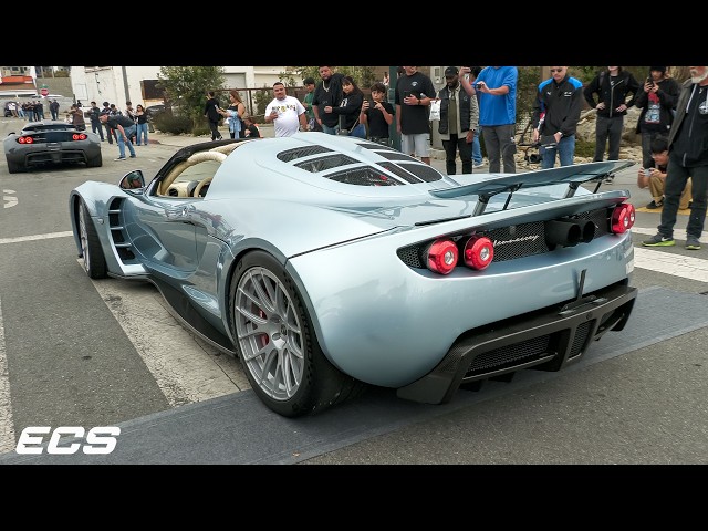 Supercars Arriving at Exotics On Broadway - CCGT1, 3x Venom GT, Sadair's Spear, LBWK Aventador