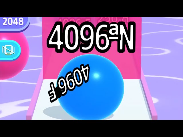 BALL RUN 2048 — INFINITY ∞ '4096 ªN' // UNBREAKABLE «ALIEN» WALL! ( ª-LLION, Gameplay*)