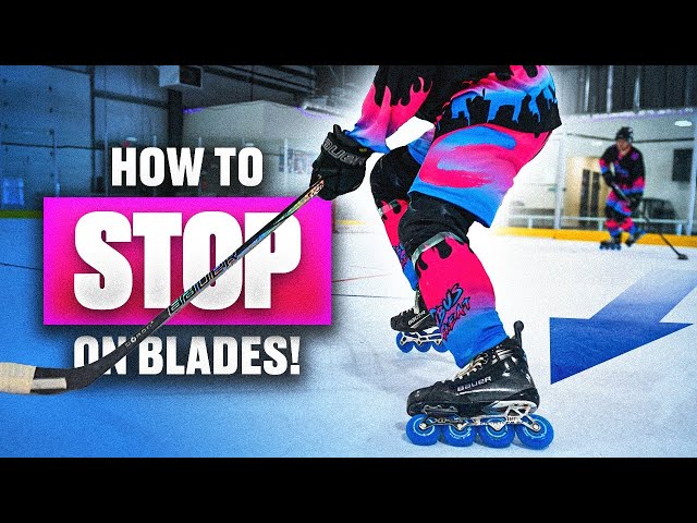 HOW TO STOP ON ROLLERBLADES... *EASY TUTORIAL*