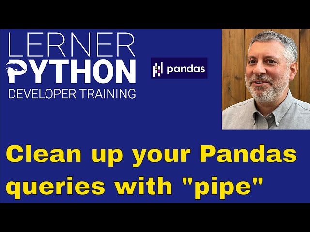 What the Pandas "pipe" method does