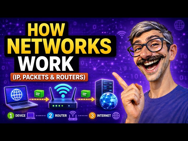 How Networks Actually Work — IP Addresses, Packets & Routers Explained