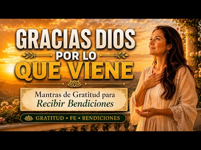 GRACIAS DIOS, POR LO QUE VIENE 🙏 | Mantras de Gratitud para Recibir Bendiciones
