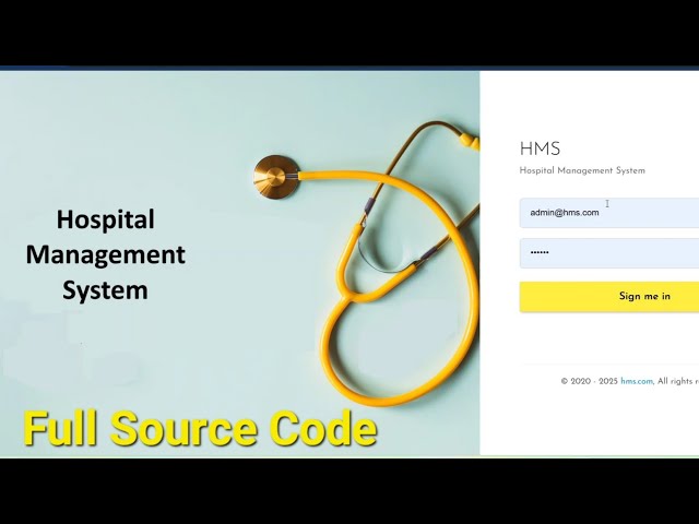 Complete Hospital Management System in PHP & MySQL with Source Code