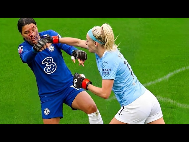 #14 Brutal Fights & Craziest Moments in Women's Football 🩸 #football #fyp #goals #injury