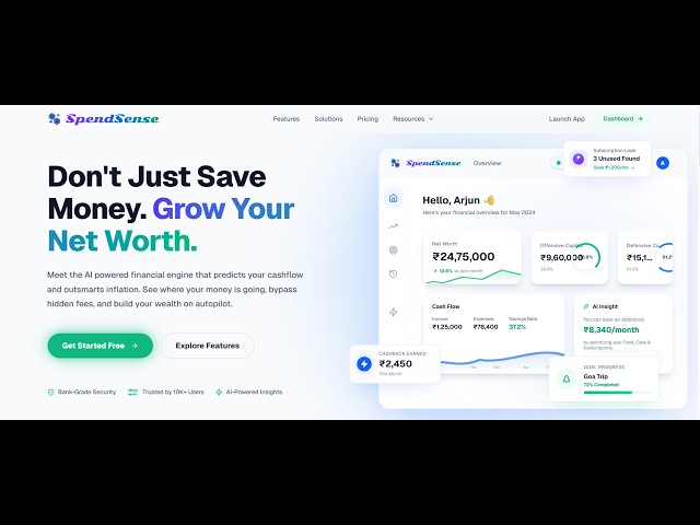 SpendSense AI - Personal Financial Intelligence Platform
