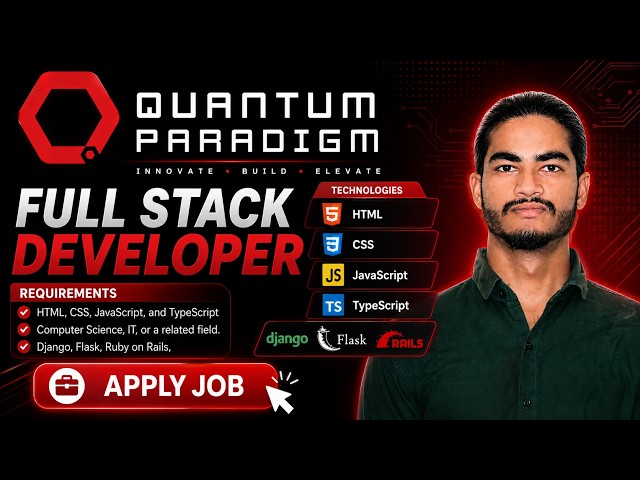 Quantum Paradigm Hiring Full Stack Developer | Bangalore | Freshers Software Jobs 2026