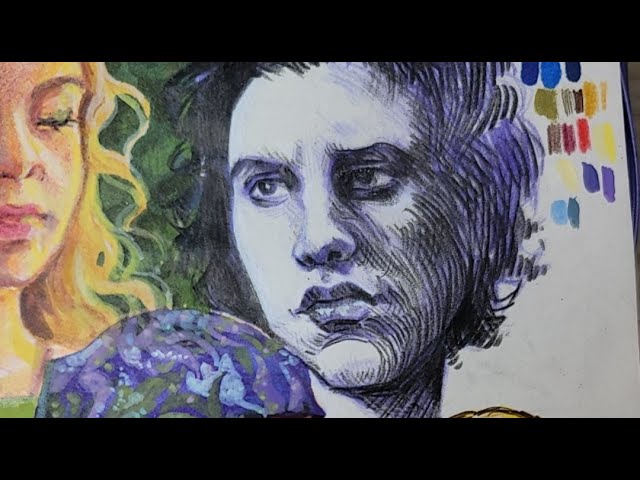 100 HEAD CHALLENGE😱|DRAWING TOGETHER 🎨|Aeryn Art