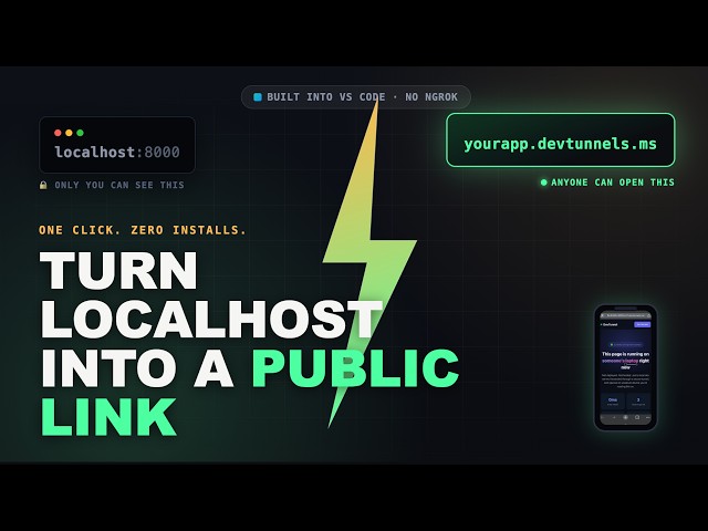 Share Your Localhost with ANYONE ,Built Right Into VS Code
