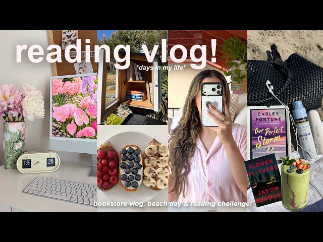 early *SUMMER* days☀️cozy reading vlog & bookstore vlog, malibu trip, slow mornings & self care!