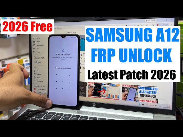 Samsung A12 FRP Bypass Android 12 2026 | Remove Google Account A125F | Samsung a12 FRP Unlock