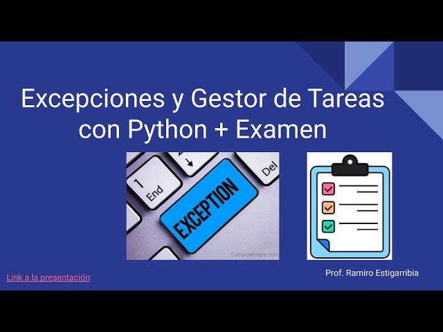 Curso Python Cisco #4 | Excepciones y Gestor de Tareas + Examen Número 4 en Vivo