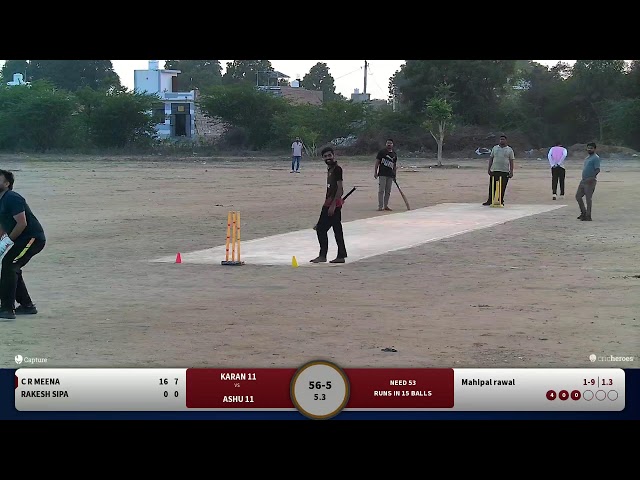 Ashu 11 vs Karan 11 | Live - Sumerpur (Rajasthan) Goga Cricket Ground, Sumerpur