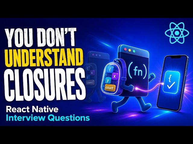 Most Developers Get Closures Wrong | React Native Interview Questions