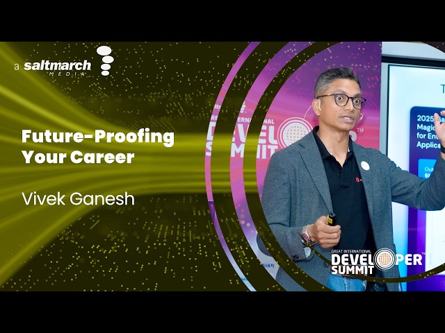 Future-Proofing Your Developer Career in the Age of Agentic AI with OutSystems - Vivek Ganesh