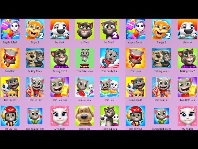 Talking Tom Mini Games | Gold Run, Sky Run, Splash Force | Mobile Gameplay