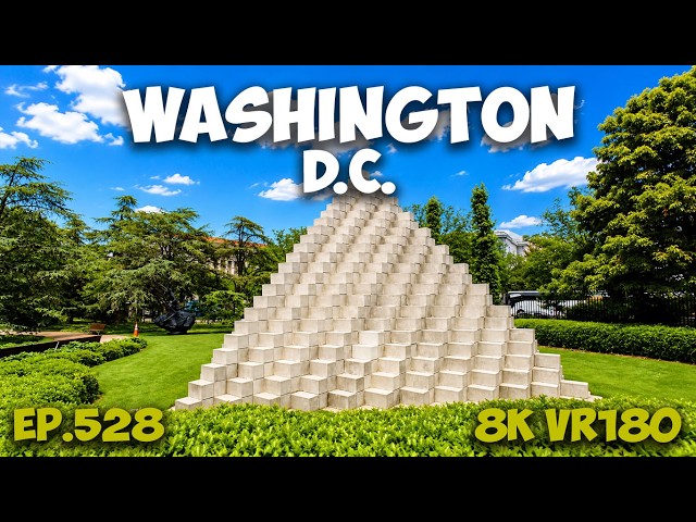 Ep.528 Art in the Open Air: Walking the National Gallery Sculpture Garden 8K VR180 3D Travel