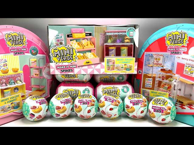 MGA's Miniverse Make It Mini Spaces & Cafe Series 5 Unboxing & Making - NO TALKING