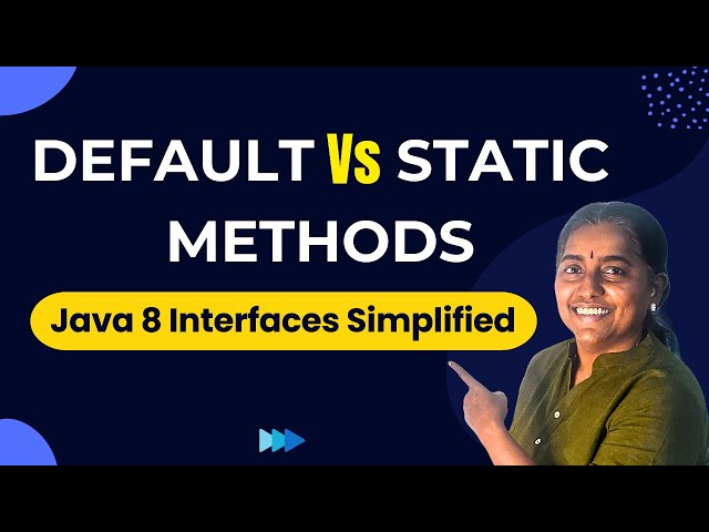 Java Default vs Static Methods Explained with Examples