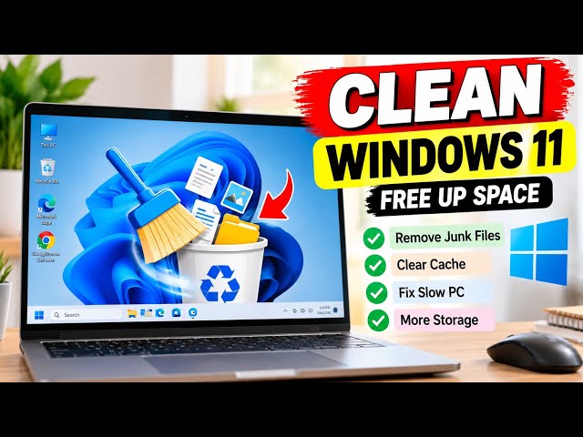 Windows 11 Slow? Clear Cache & Junk Files to Speed Up Your PC ⚡