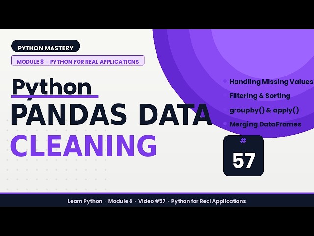 Data Cleaning in Python | Pandas Data Cleaning Tutorial | HNM Technologies
