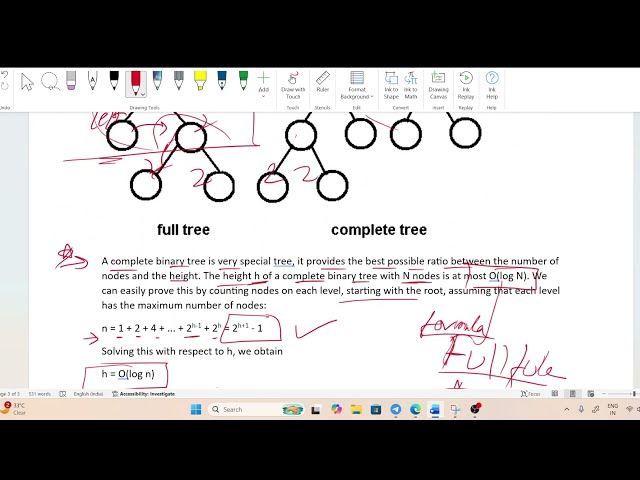 Full and Complete Binary Tree