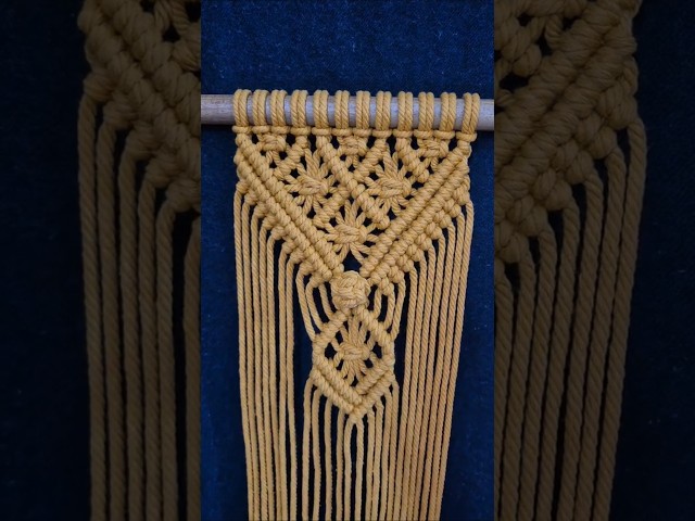Macrame wall hanging design #macrame #macrametutorial #diy #diymacrametutorial #knot