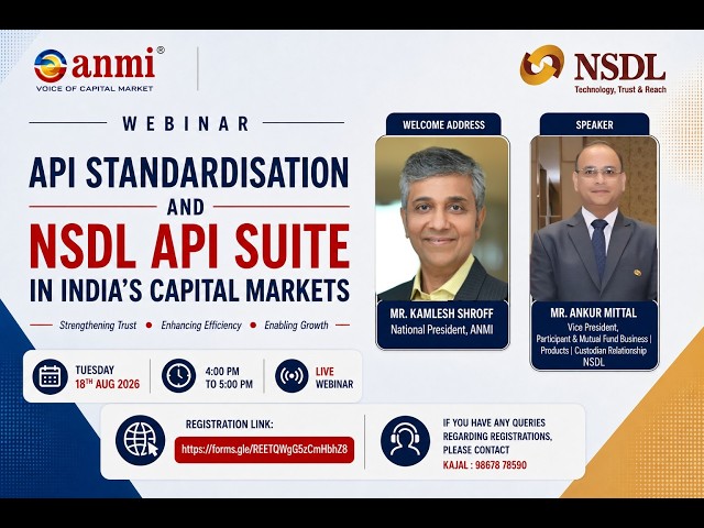 API Standardization and NSDL API Suite