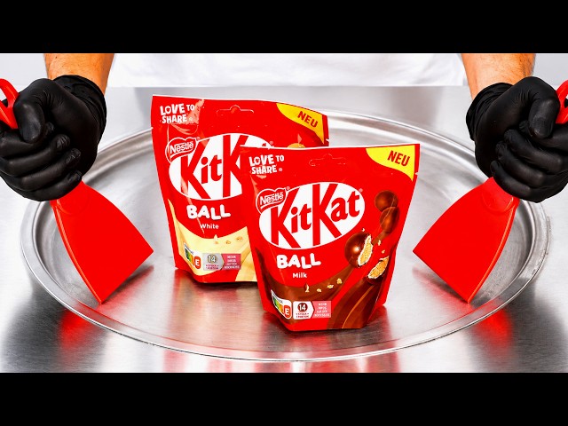 KitKat Ball - Ice Cream Rolls | ASMR Satisfying