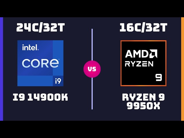 Intel Core i9 14900K vs AMD Ryzen 9 9950X – CPU Comparison