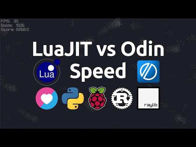 Benchmarking LuaJIT vs Odin speed on Raspberry Pi and Intel, plus Python and Rust!