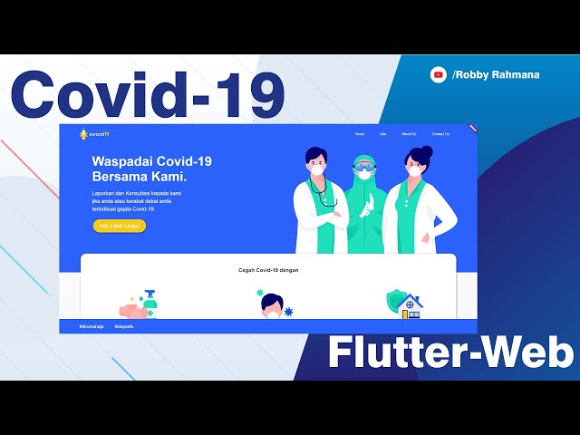 Flutter-Web: Covid-19 UI Challenges From Scratch | Speed Code