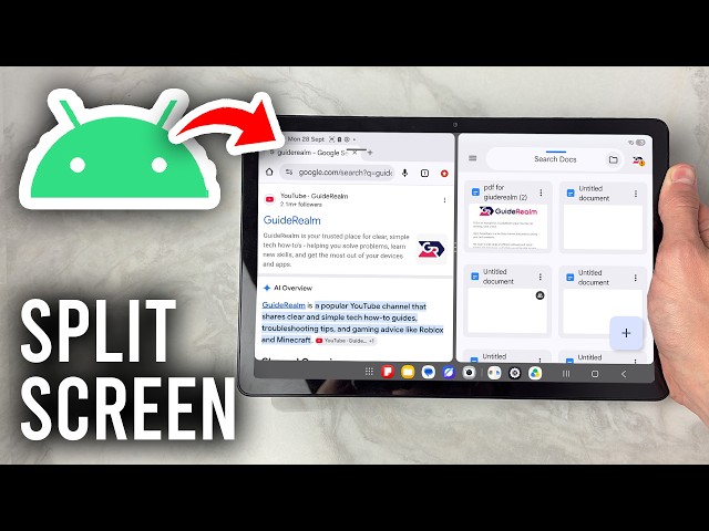 How To Split Screen On Android Tablet - Tutorial