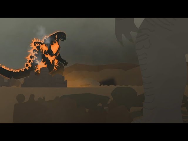 Evolved godzilla vs burning godzilla (animation teaser)