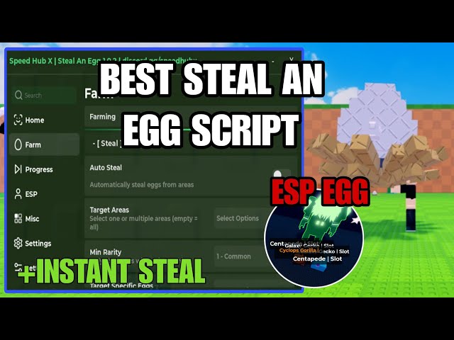 Steal An Egg Script GUI | INSTANT STEAL AUTO STEAL EGG NO KICK *NO KEY*