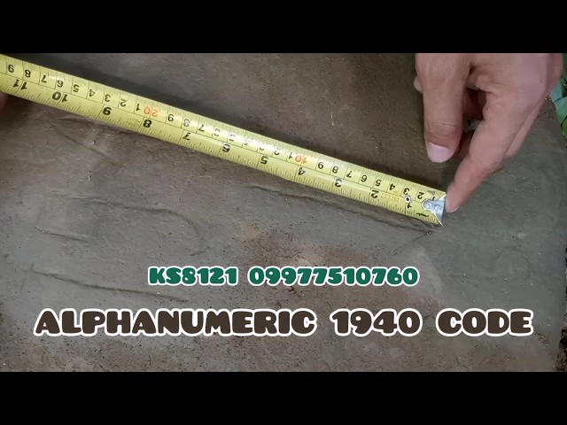 Alphanumeric Code 1940 5N Bansalan Area Remapping