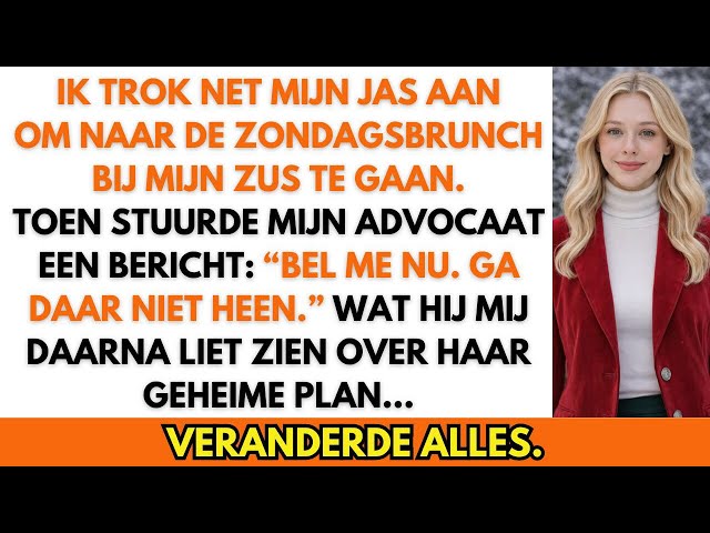 Mijn advocaat sms’te: “Bel me nu!” — hij onthulde het geheime plan van mijn zus