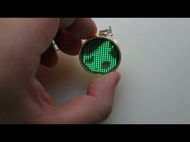A Wearable LED Pendant with Gravity-Based Fluid Simulation