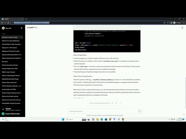 using threads with wxPython correctly