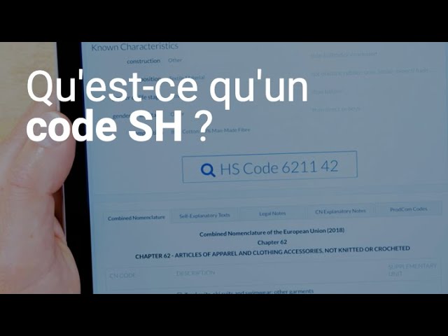 Qu'est-ce qu'un code SH ?