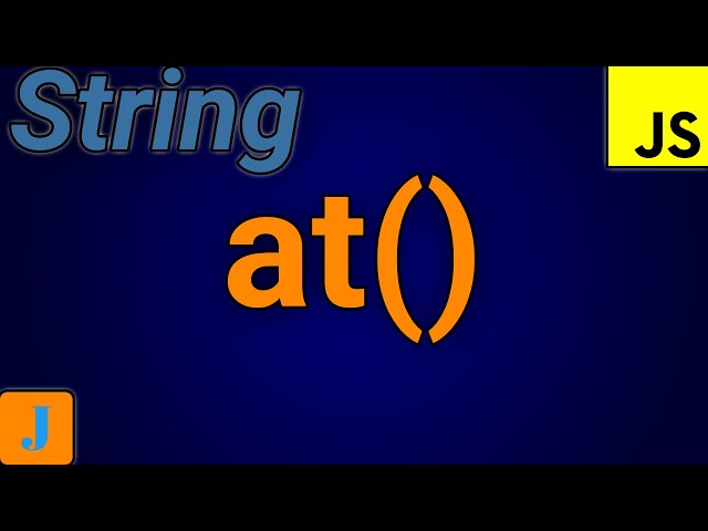 JavaScript String at Method