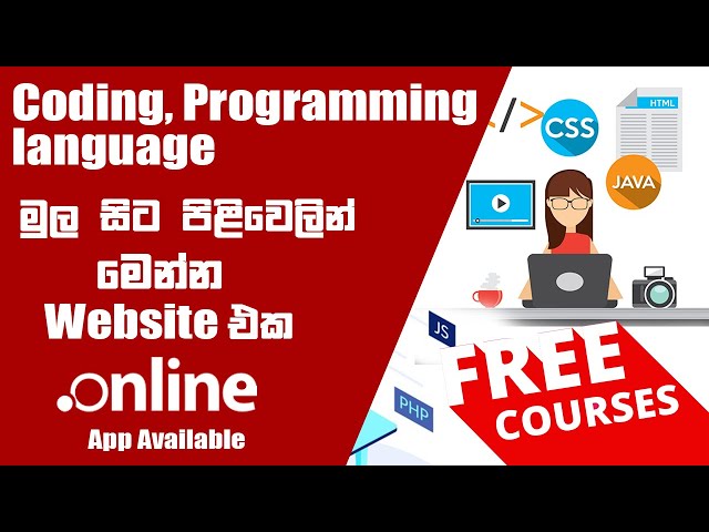 Free Online Programming, Coding Courses in Sinhala 2022