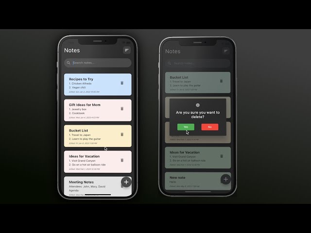 Flutter UI Tutorial for Beginners - Note App UI - 2023 - With Explanation