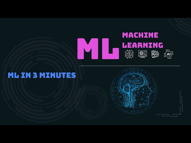 Machine Learning Explained In 3 Minutes (Beginner Friendly )