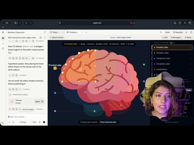 How to use Canvas in Replit | Using the Region Editor for Educational Apps Demo