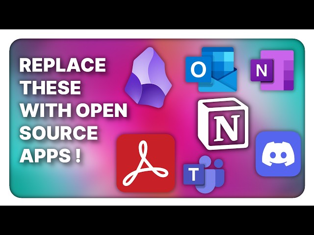 OPEN SOURCE alternatives for the MOST POPULAR productivity apps (2026 edition)